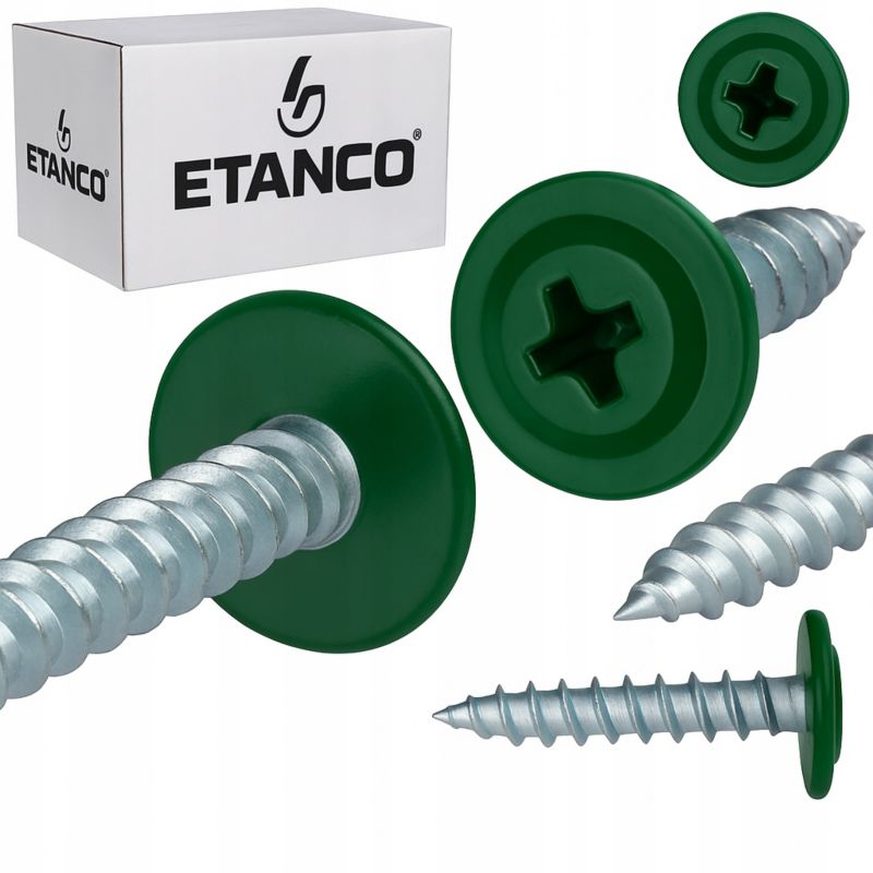 Wkręty Podkładkowe Etanco Zszywka 4,2X14Mm, Ral6005 Gm-S 250Szt.