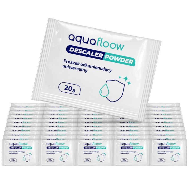 Odkamieniacz, AquaFloow, do ekspresu, sprzętu AGD, uniwersalny, w proszku, saszetki 20g, 50szt