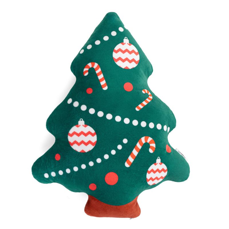 Poduszka dekoracyjna Ferocity Choinka Pluszowa z Wypełnieniem Świąteczna 40 cm szt.