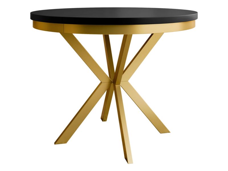 Stół rozkładany MIRJAN 24 Edder 100 złoty/czarny 1 szt.