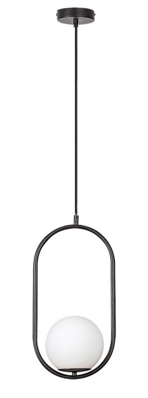 Lampa wisząca Rabalux Ghita czarno-biała wym: 120 x 21 x 15 cm 1xE27 x 1 szt.