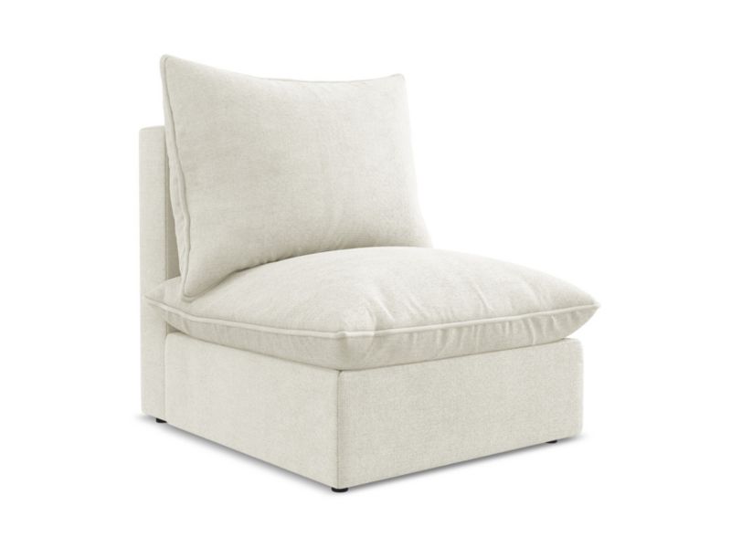 Moduł LaMiaSofa RAVENNA z tkaniny strukturalnej 75x90 cm beżowy 1 szt.