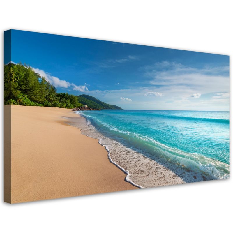Obraz na płótnie Feeby Tropikalna plaża Morze Pejzaż 80x40cm 1szt