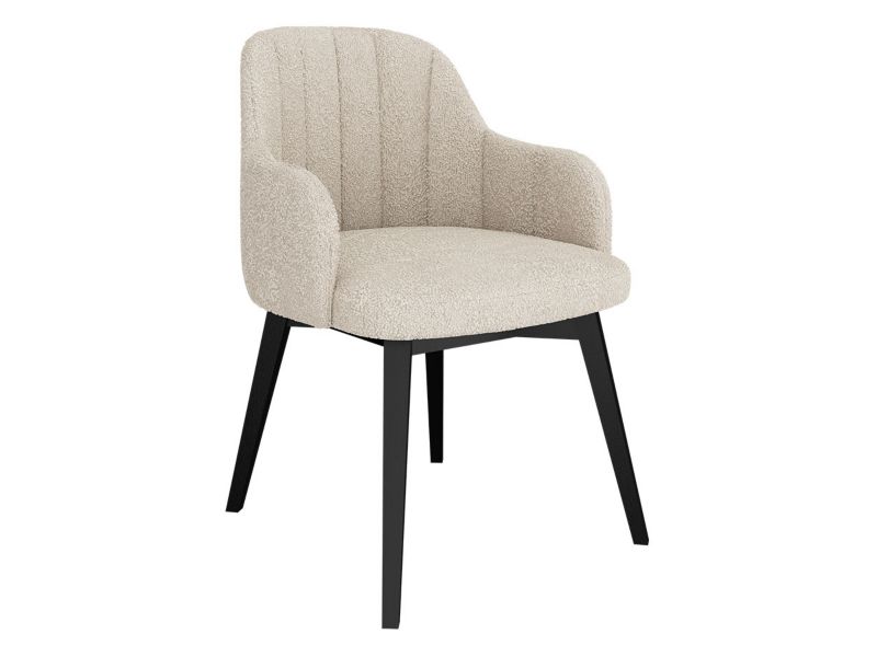 Krzesło MIRJAN 24 tapicerowane Nagrinto jasnobeżowa bukla 1 szt.