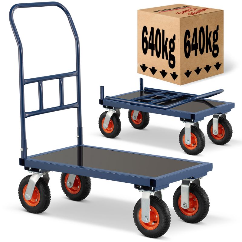 Wózek platformowy transportowy magazynowy CargoMaster 640 kg by HIGHER 1 szt