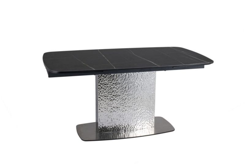 Stół Signal rozkładany MONCLER CERAMIC 160(240)x90 czarny mat/srebrny 1 szt
