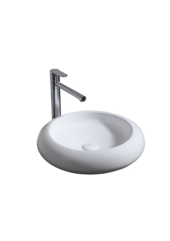 Umywalka nablatowa Uptrend EGGY, biały połysk 1 szt.