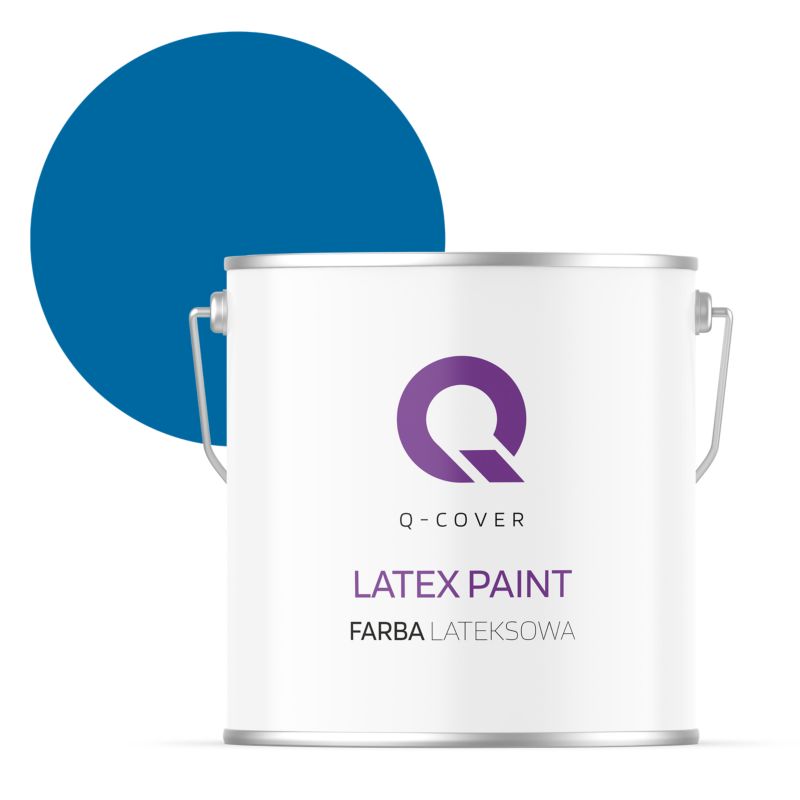 Farba Lateksowa Do Ścian i Sufitów Q-Cover Ciemny niebeski H0312 Głęboki Mat 5L