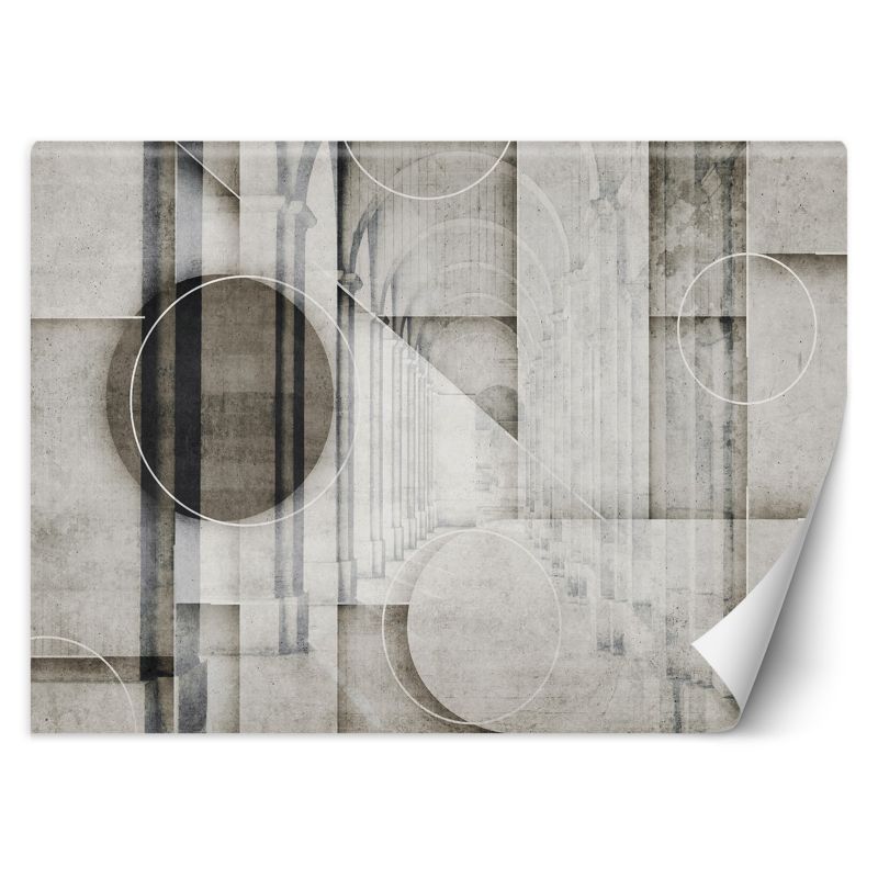 Fototapeta Feeby Tunel 3D Koła Kształty 200x140 1 szt