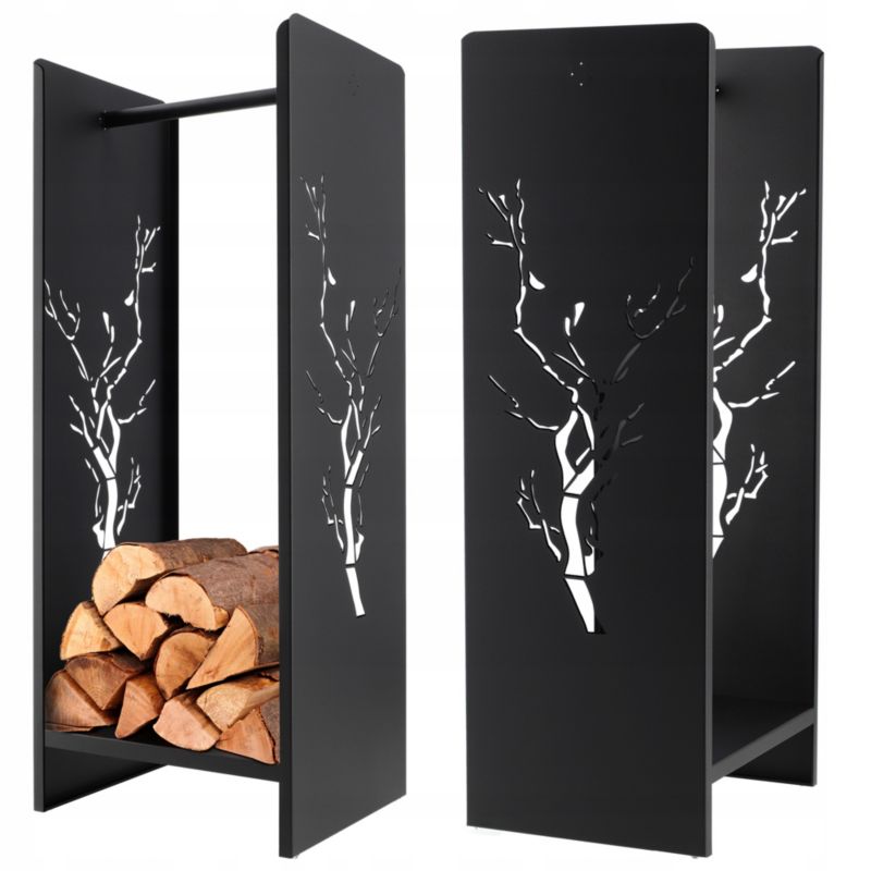 Stojak Na Drewno Kominkowe KADAX Opałowe metal mat 90 cm 1szt.