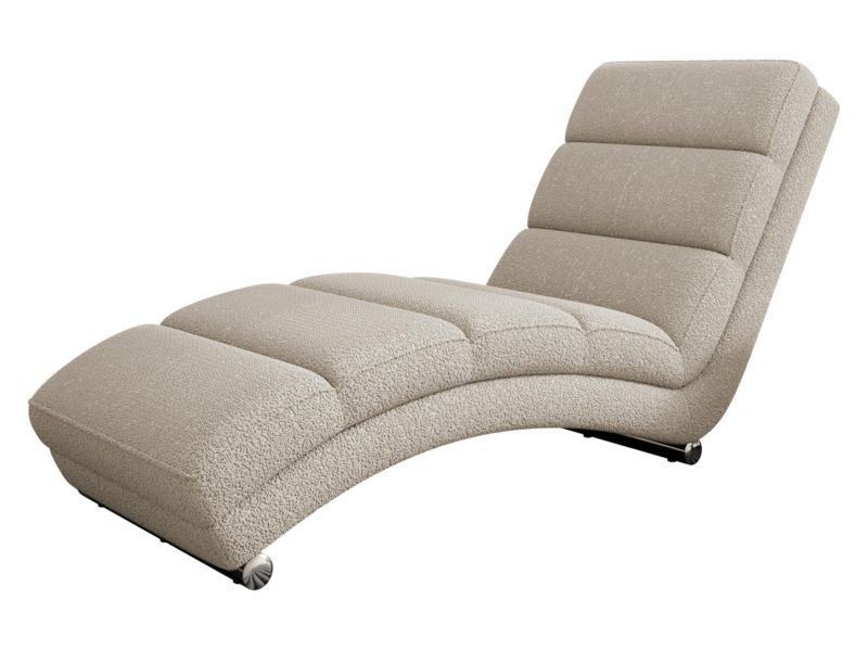 Szezlong MIRJAN 24 wypoczynkowy Holiday Premium jasnobeżowa bukla 1 szt.