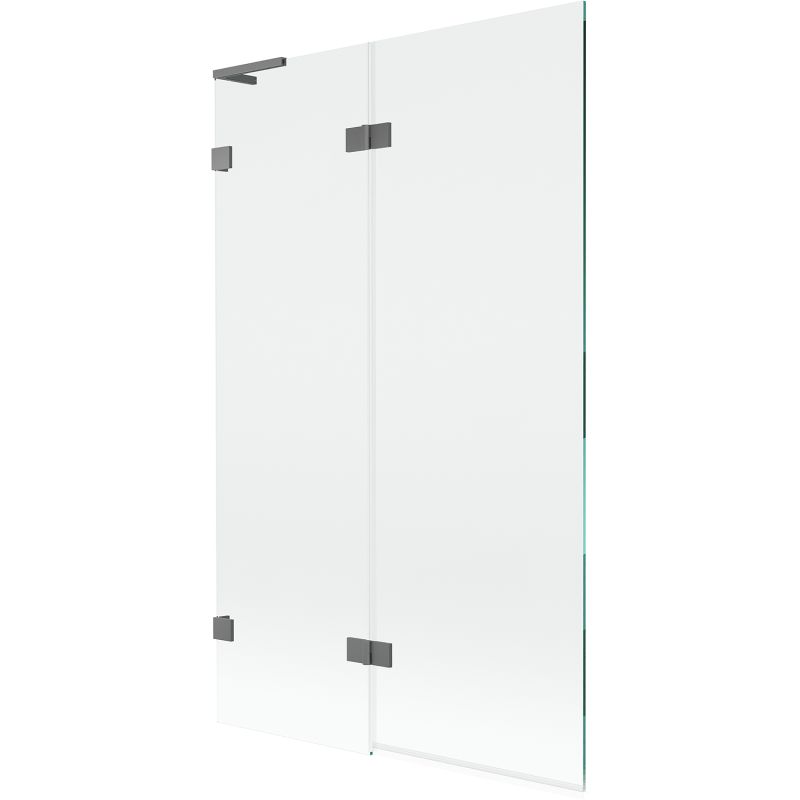 Parawan nawannowy 2-skrzydłowy Mexen Lunar L gun metal 110 x 150 cm 1 szt