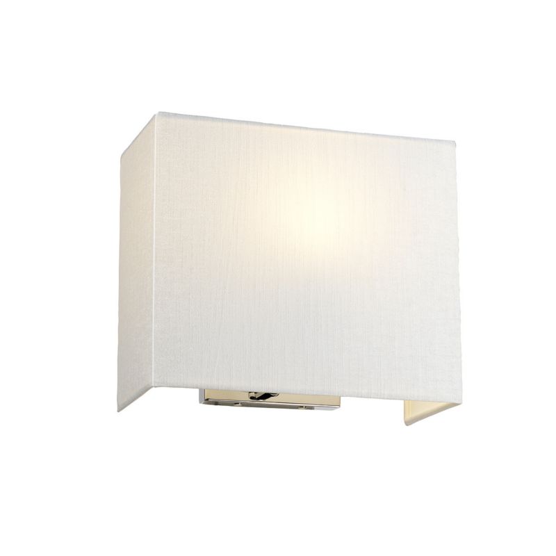 Kinkiet ścienny Designer's Lightbox Riley polerowany chrom-kremowy 1 x E27 x 60W IP20 wym: 23 x 27 x 12,8 cm - 1 szt.