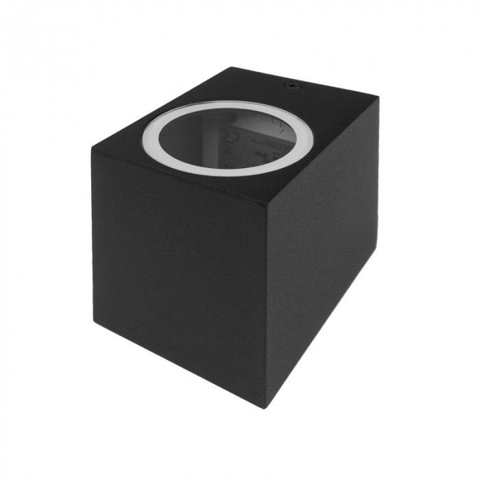 Kinkiet ścienny zewnętrzny Ecolight Kinkiety czarny minimalistyczny 1 x GU10 x 35W IP44 wym: 8 x 6,8 x 9,1 cm - 1 szt.