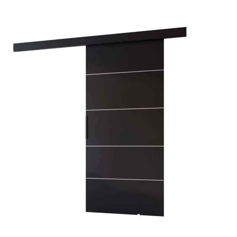 Drzwi przesuwne MINIO go for it PRIM B 96 cm czarne z czarną maskownicą 1 szt.
