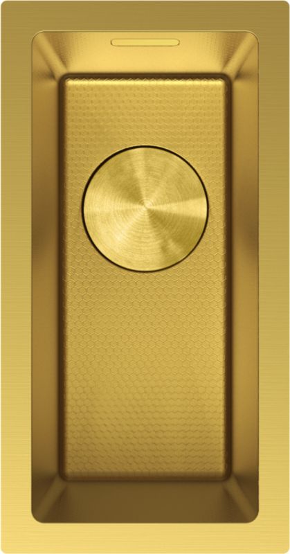 Zlewozmywak stalowy podblatowy Mexen Trixo złoty 230 x 440 mm 1-komorowy 1 szt.