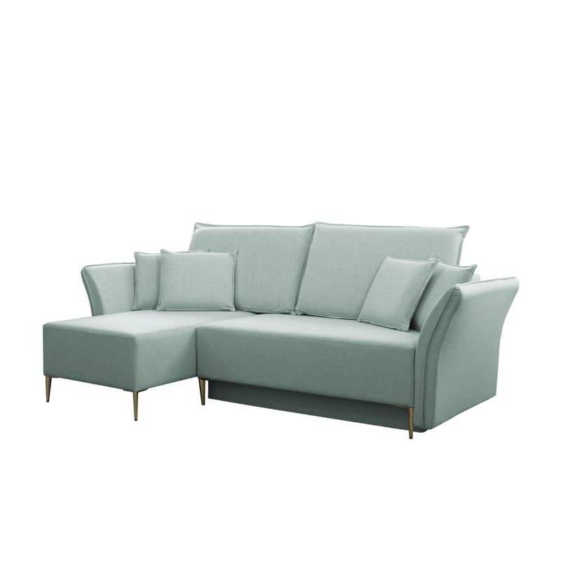 Narożnik z funkcją spania MIRJAN 24 Bregi miętowy + złoty 1 szt.