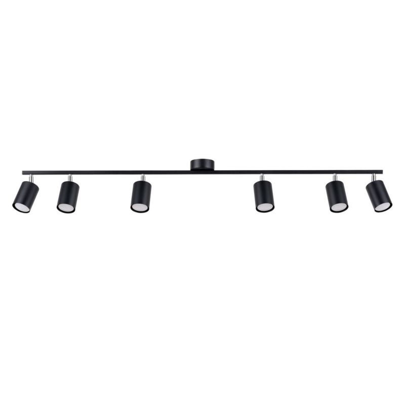 Reflektor spot Sollux Lighting Lemmi czarny 6 x GU10 x IP20 wym: 20 x 24 x 135 cm - 1 szt.