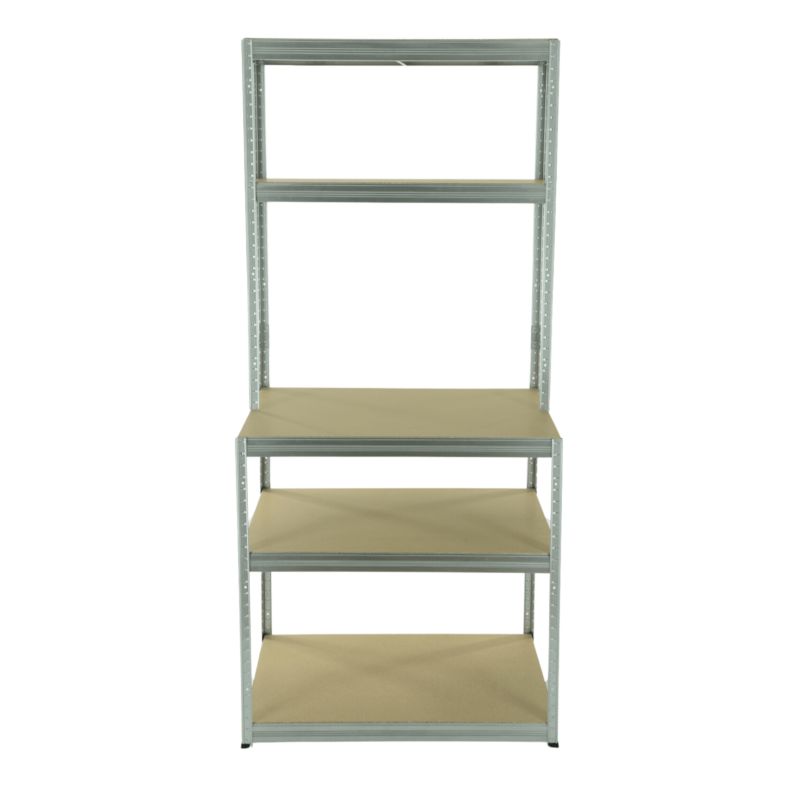 Metalowy regał warsztatowy MODO24 stół garażowy roboczy 196x90x60 cm HDF 275 kg 1 szt.