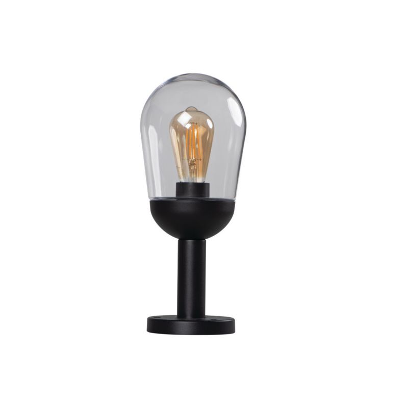 Lampa ogrodowa stojąca Kanlux Liego czarna 1 x E27 x 15W IP44 wym: 37 x 15 x 15 cm - 1 szt.
