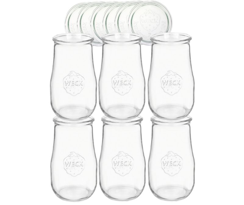 Słoiki MODO24 Weck 2700 ml fi 100 tulip szklane wieka 6 kpl.