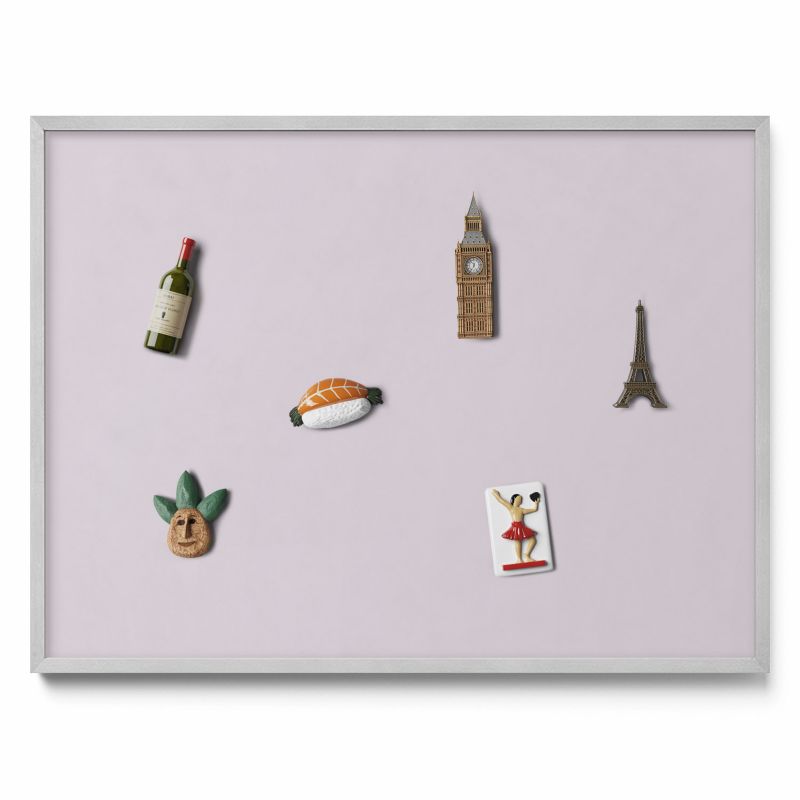 Tablica magnetyczna Tulup 80x60 cm Kolor liliowy w srebrnej ramie 1 szt.