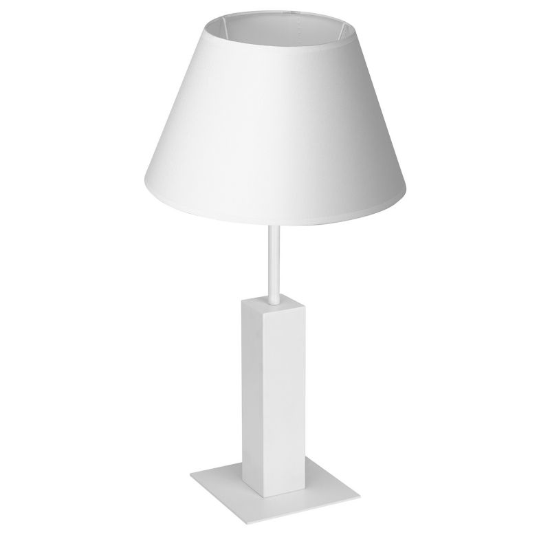 Lampka stołowa Luminex Table Lamps biały mat 1 x E27 x 15W IP20 wym: 56 x 30 x 30 cm metal - 1 szt.