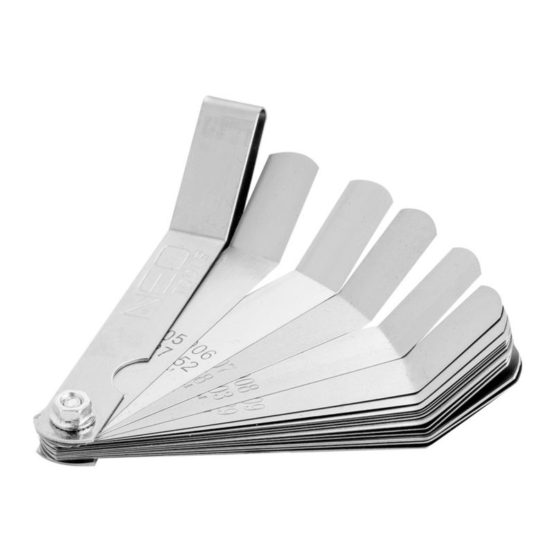 Szczelinomierz NEO TOOLS 16 listków odgiętych (0.127 - 0.508mm) 65MN/stal nierdzewna 1 szt