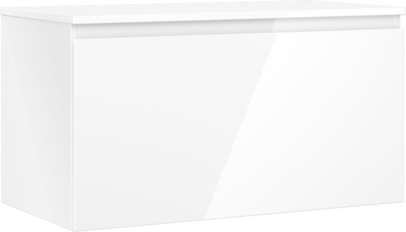 Szafka podumywalkowa Mexen Orio biały połysk 90 cm 1 szuflada 1 szt.