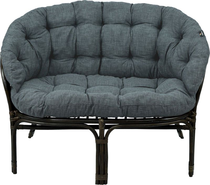 Poduszka na sofę rattanową wiklinową AMPO antracyt 1 szt.