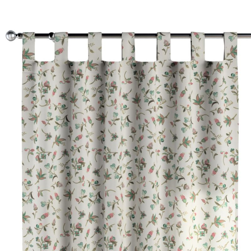 Zasłona na szelkach 1 szt. 130 x 245 cm Dekoria małe kwiaty na jasnym tle 1 szt.