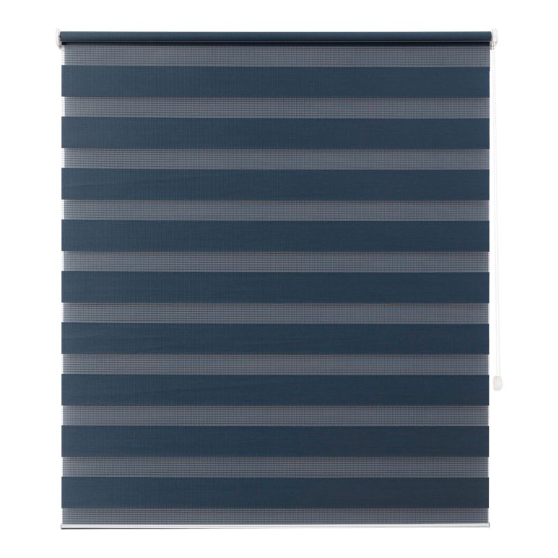 Roleta dzień/noc GoodHome Elin 137,3 x 160 cm granatowa