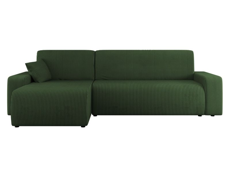 Narożnik z funkcją spania MIRJAN 24 Piano L Sztruks ciemnozielony 1 szt.