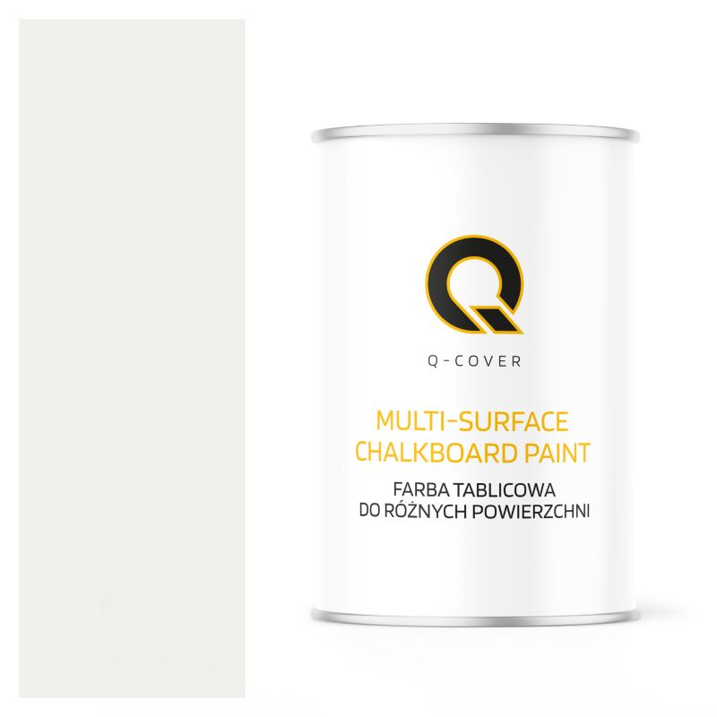 Farba Tablicowa Do Ścian Pisania Kredą Q-Cover Kolor Biały drogowy RAL9016 Mat 1L