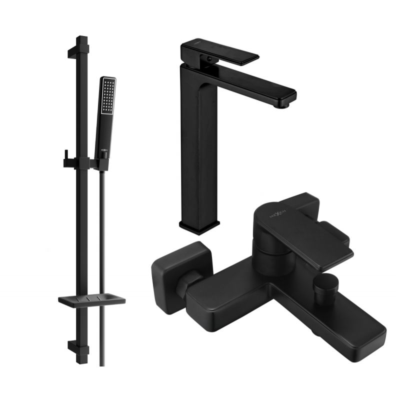 Zestaw wannowy Mexen Mino czarny 72413DQ72-70 1 szt.