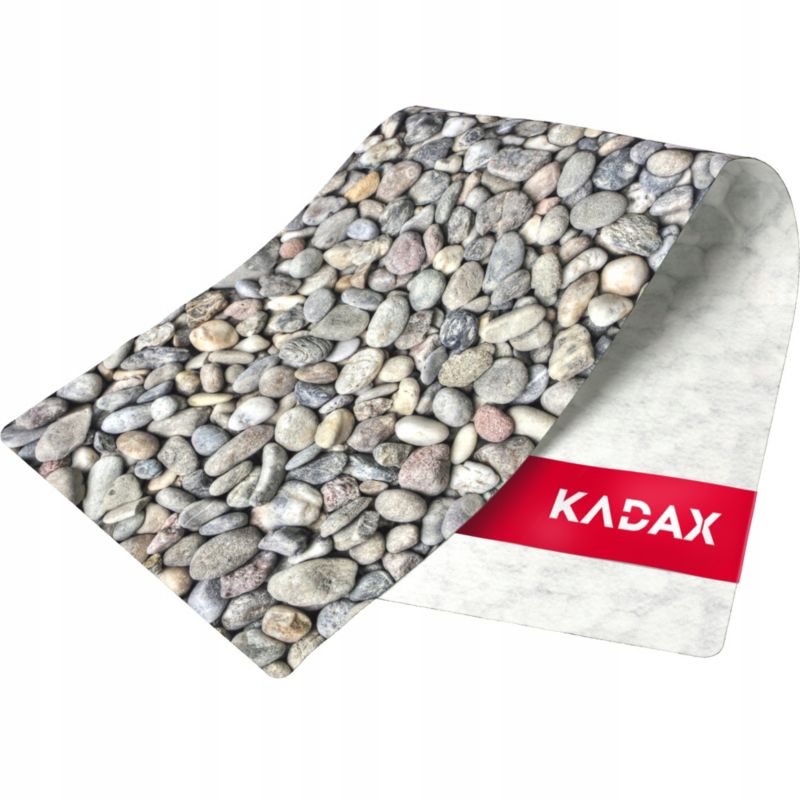 Bieżnik KADAX Obrus Plamoodporny Na Stół Filc 95x33 cm Kamienie Szary 1 szt.