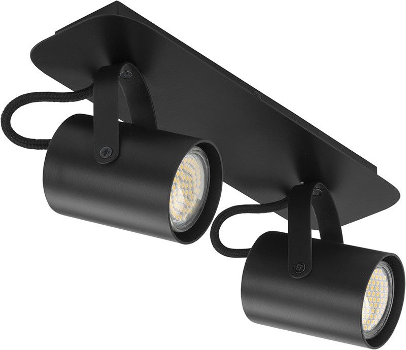 Spot oprawa sufitowa Sigma Lighting Kamera czarny 2 x GU10 x IP20 wym: 14 x 29 x 13 cm - 1 szt.