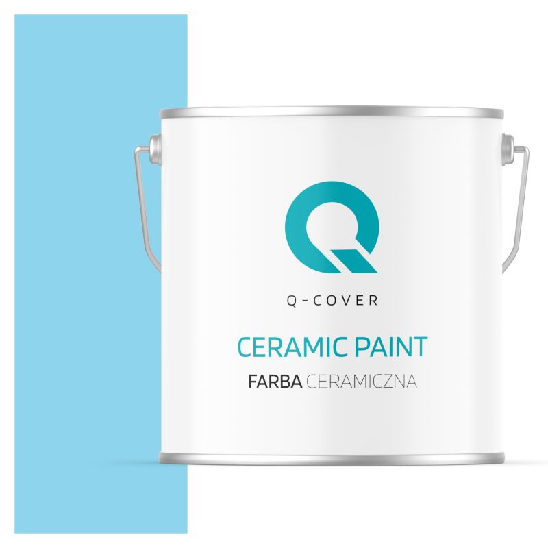 Farba Ceramiczna Do Ścian i Sufitów Q-Cover Jasny niebieski H0361 Głęboki Mat 5L