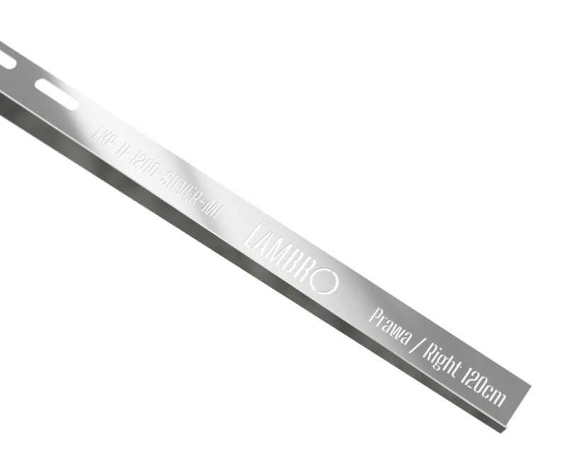 Listwa brodzikowa krawędziowa spadkowa Lambro miedziany połysk 120 cm prawa 1 szt.