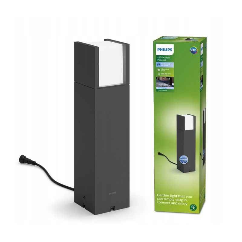 Słupek ogrodowy Philips LED LV Arbour 6W 4000K 660lm IP44 40cm 12V antracyt 1 szt.