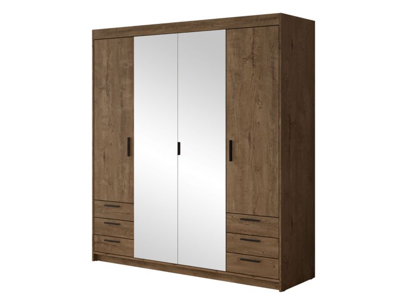 Szafa MIRJAN 24 z lustrem Elena 4D6S dąb sonoma 1 szt.