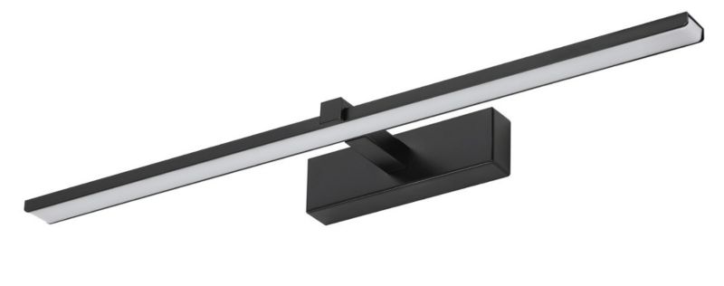 Kinkiet ścienny IdeaLED Venus czarno-biały nad lustro LED 12W 4200K 840lm IP44 wym: 5 x 60 x 13 cm - 1 szt.