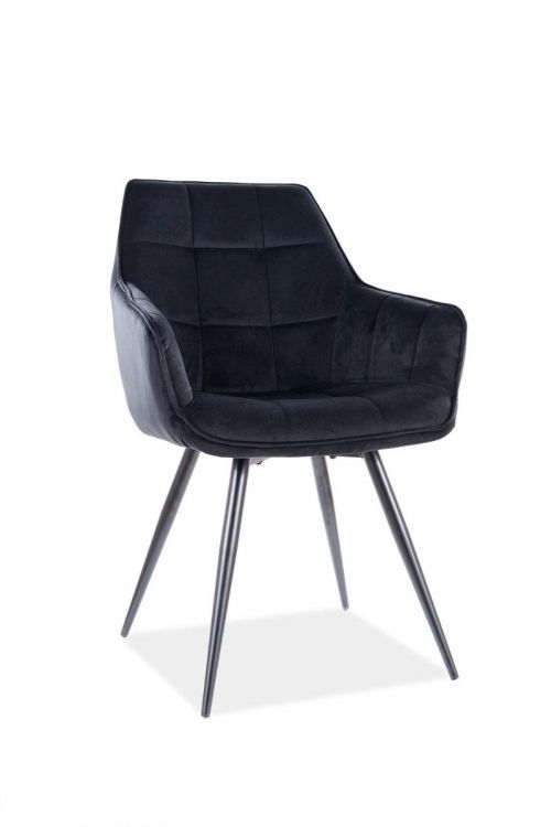 Krzesło Signal LILIA VELVET czarne 1 szt