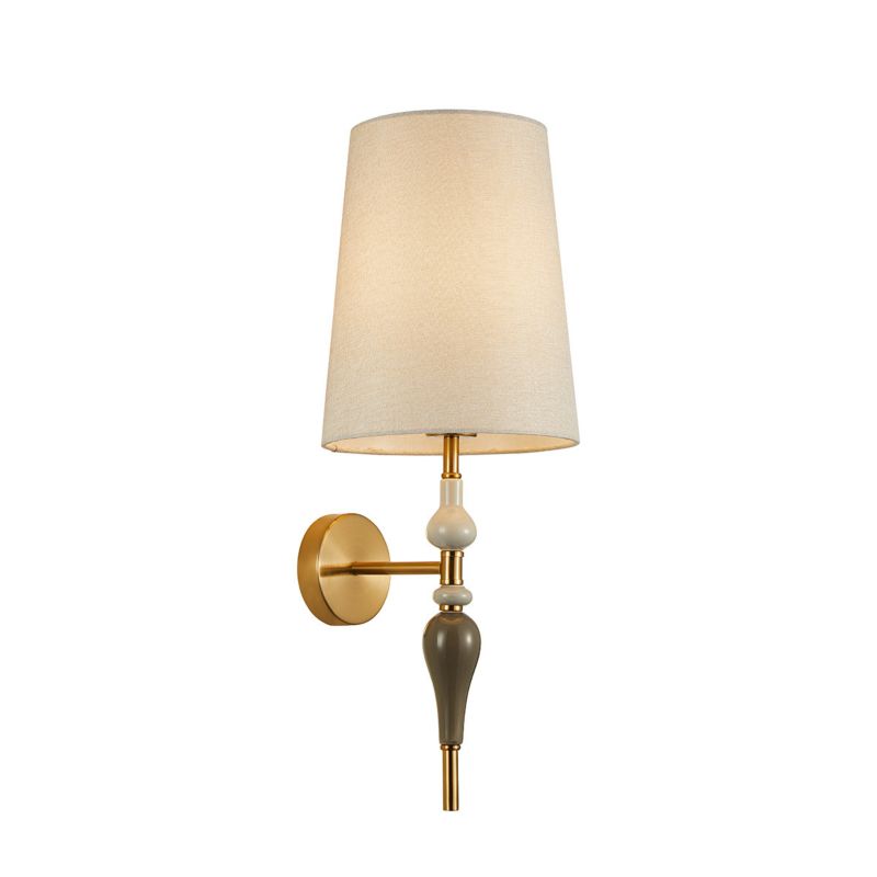 Kinkiet ścienny Italux Moren brąz antyczny-morelowy styl klasyczny 1 x E27 x 60W IP20 wym: 58 x 22,5 x 24,5 cm - 1 szt.