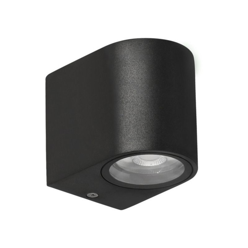 Kinkiet ścienny zewnętrzny Candellux Lobelia czarny 1 x GU10 x 35W IP44 wym: 8 x 9 x 6,5 cm - 1 szt.
