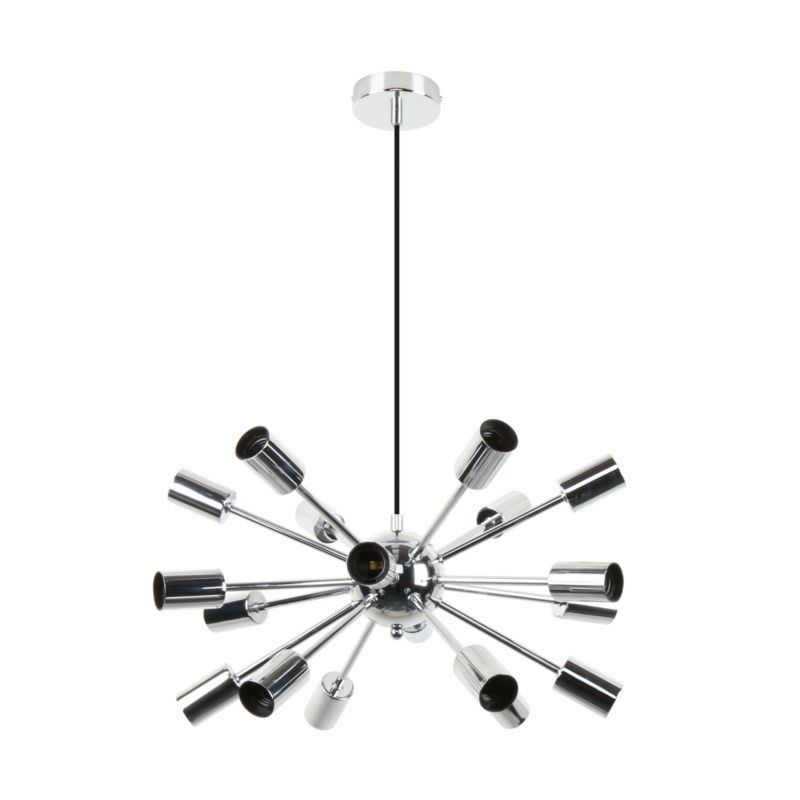 Lampa wisząca Zuma Line Mandi 9425 chromowana industrialna 18xE27 x 40W 1 szt.