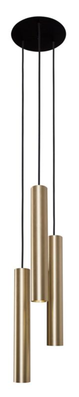 Lampa wisząca Nowodvorski Lighting Eye mosiężno-czarna tuby punktowe kaskadowa 3xGU10 x 10W 1 szt.