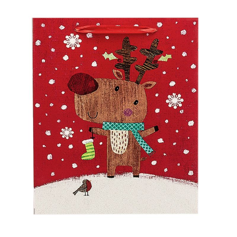 Torebka na prezent 23 x 18 x 10 cm brokat