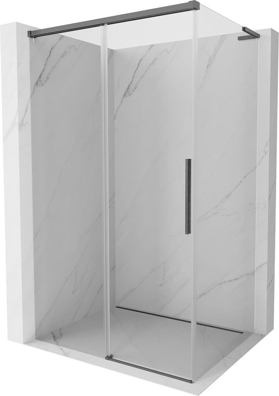 Kabina prysznicowa przesuwna Mexen Rox L gun gray 90x95 cm 1 szt.