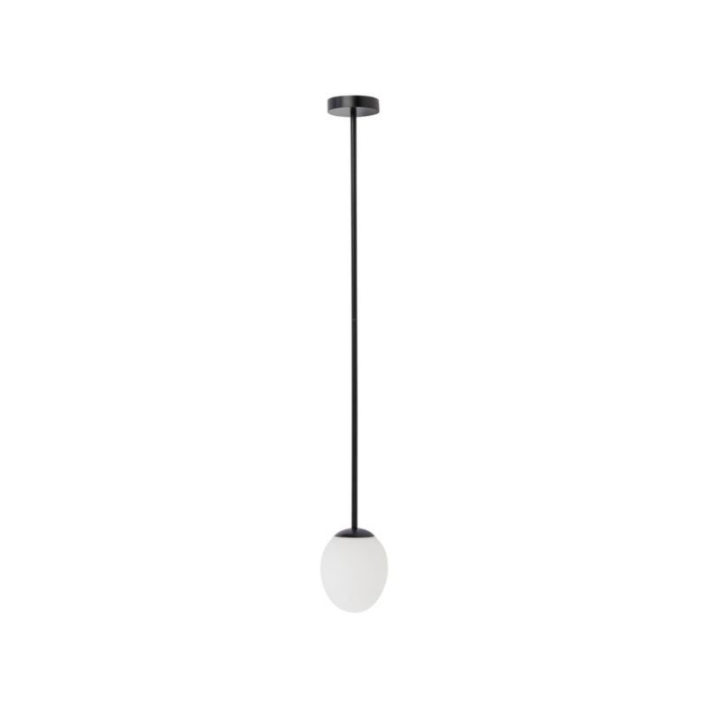 Lampa wisząca Nowodvorski Lighting Ice Egg czarno-biała szklany klosz 1xG9 x 25W 1 szt.